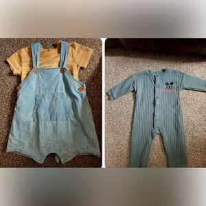 Mickey and Winnie the Pooh outfits